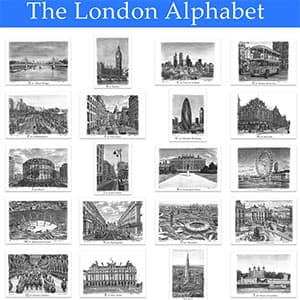 The New London Alphabet Poster