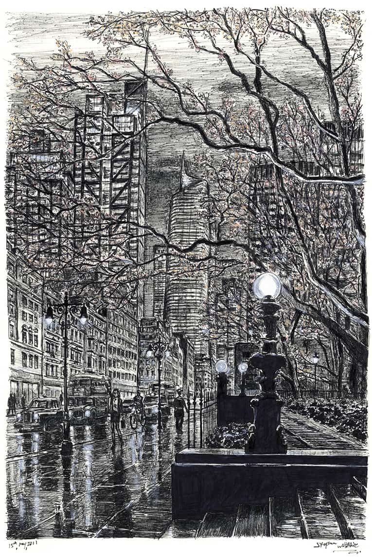 Drawing of London Metropolis Limited Edition prints of 75