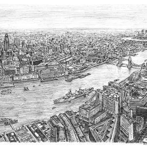 Prints of The View from the Shard Drawing