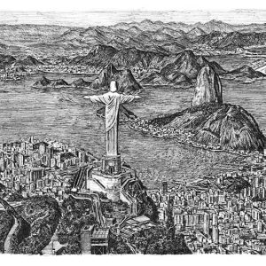 Prints of Rio de Janeiro Drawing - Contemporary Art