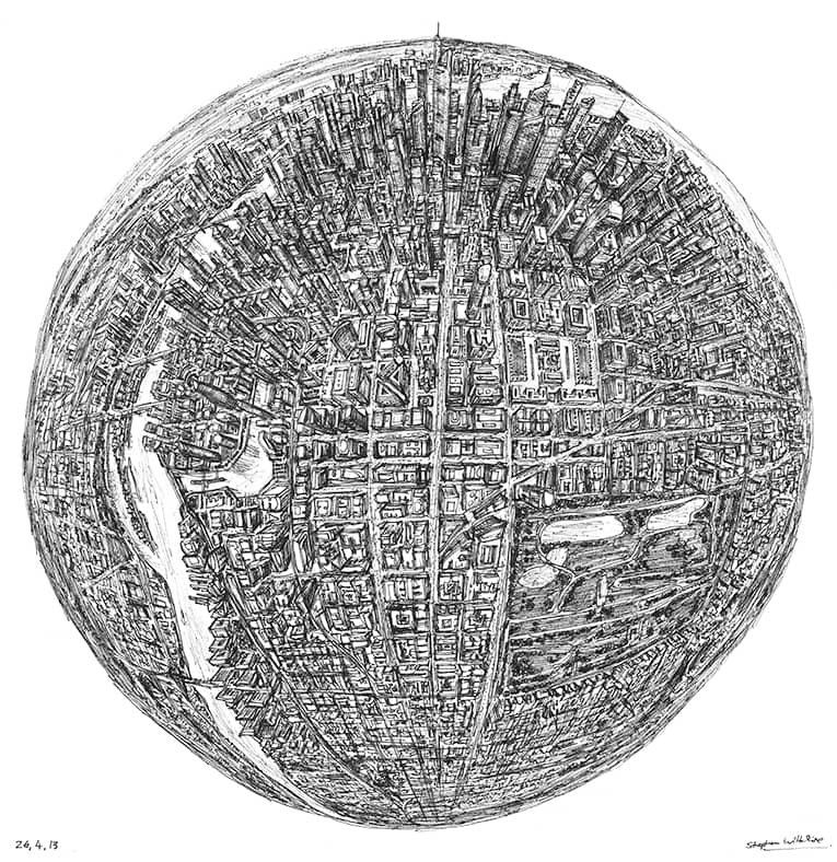 Drawing of Globe of Imagination