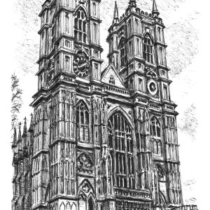 Prints of Westminster Abbey Drawing