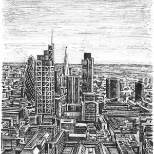 Prints of City of London skyline 2013 Drawing