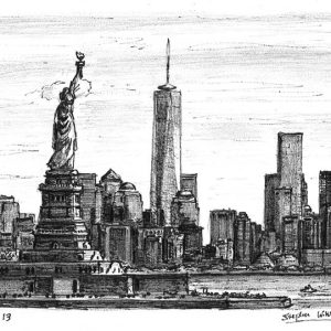 Prints of Statue of Liberty & the view of Freedom Tower