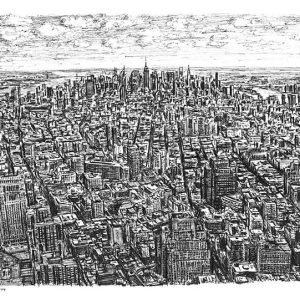 View of midtown Manhattan from the Freedom Tower