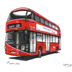 Prints of The new Routemaster bus Drawing