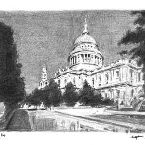 Prints of St Pauls Cathedral 2014 Drawing