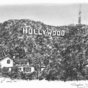 Prints of Hollywood Sign Drawing (ca. Feb 2006)