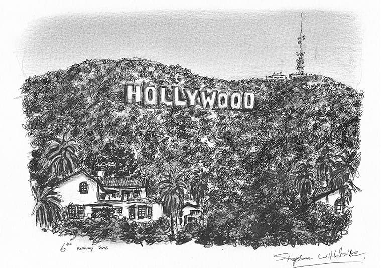 Prints of Hollywood Sign Drawing (ca. Feb 2006)