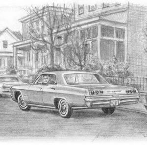 Prints of 1965 Chevrolet Impala Drawing