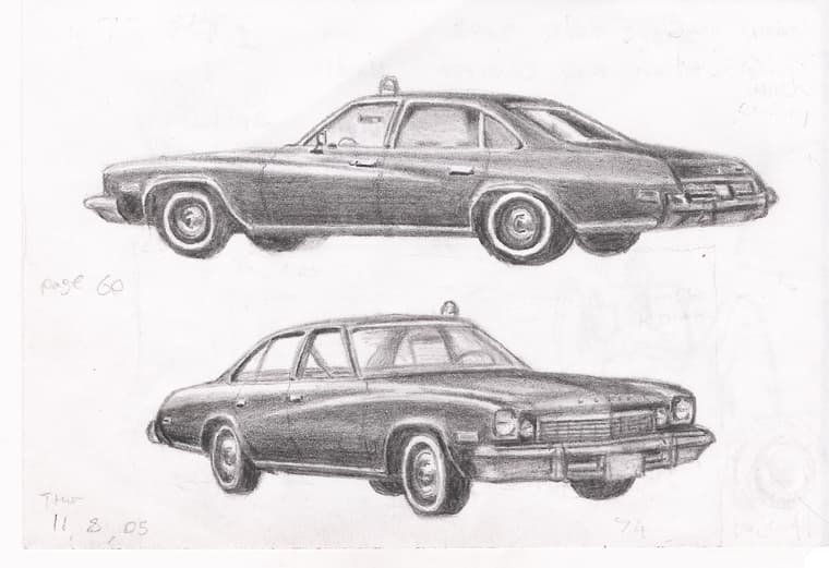 Drawing of Kojaks 1973 Buick Century
