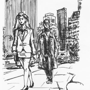 Prints of Me and Jennie Garth Drawing