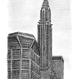 Prints of Chrysler Building Drawing (ca. Feb 2006)