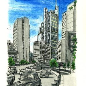 Prints of Grand Union Tower London Drawing