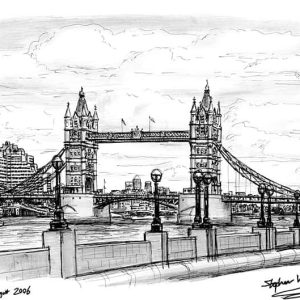 Prints of Tower Bridge 2006 Drawing