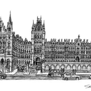 Prints of St Pancras Station 2006 Drawing