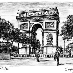 Prints of Arc de Triomphe Paris Drawing