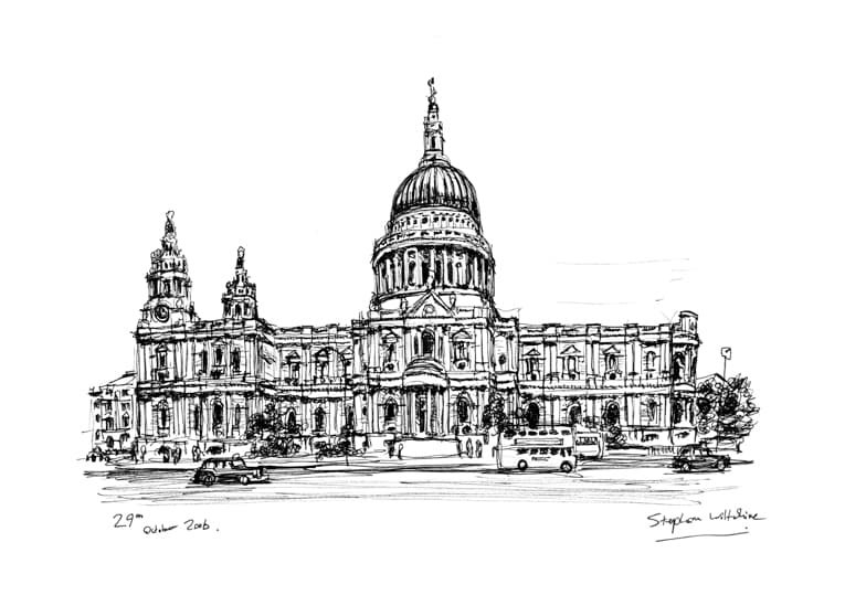 Prints of St Pauls Cathedral 2006 Drawing