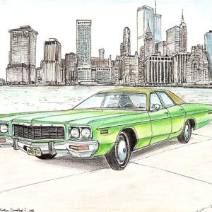 Prints of 1973 Dodge Polara Sedan Drawing