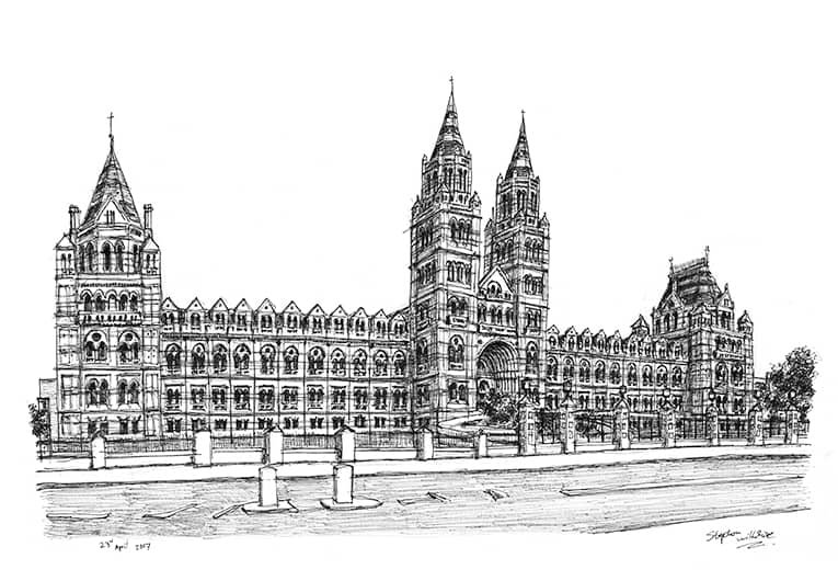 Prints of Natural History Museum Drawing