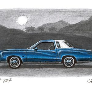 Drawing of 1977 Chevrolet Monte Carlo