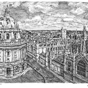 Prints of Oxford Drawing - Skyline Art