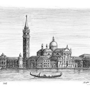 Prints of San Giorgio Maggiore in Venice Drawing