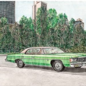 Prints of 1974 Chevy Impala Drawing