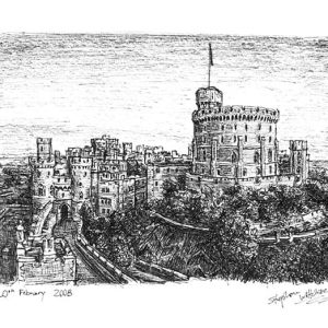 Prints of Windsor Castle Drawing - Sketches for Sale