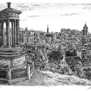 the Original or View of Edinburgh from Calton Hill