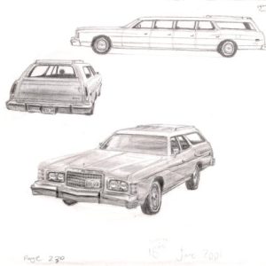 Drawing of 1975-78 Ford LTD Station Wagon