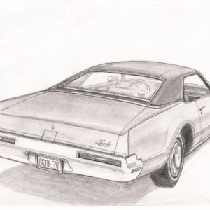 Drawing of 1970 Oldsmobile Toronado