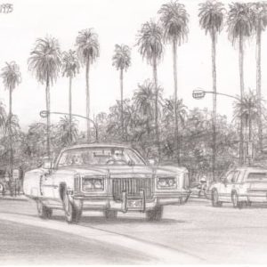 Drawing of 1972 Cadillac Eldorado Convertible
