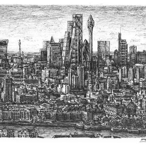 Prints of Tulip Tower, City of London Drawing