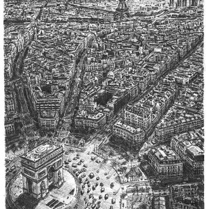 Limited Edition prints of Eiffel Tower and Arc de Triomphe