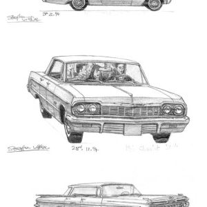 Drawing of 1959-1964-1965 Chevy Impala