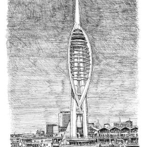 Prints of Spinnaker Tower, Portsmouth Drawing