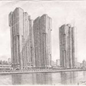 Drawing of River Park Towers - Bronx NY