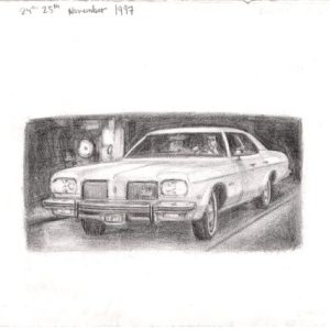 Drawing of 1974 Oldsmobile Delta 88 Royale