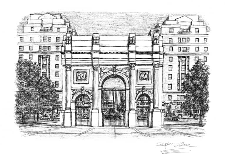 Prints of Marble Arch London Drawing