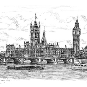 Prints of Houses of Parliament Drawing (ca. Mar 2005)