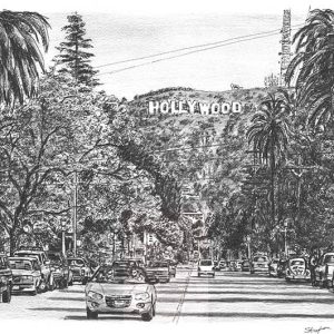 Prints of Hollywood Sign Drawing (ca. Sep 2005)