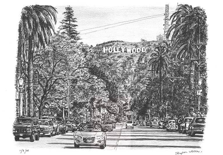 Prints of Hollywood Sign Drawing (ca. Sep 2005)