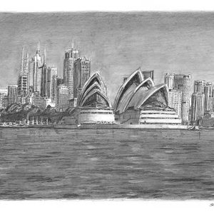 Prints of Sydney Opera House Drawing