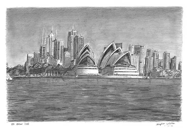Prints of Sydney Opera House Drawing