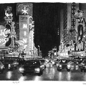 Prints of Las Vegas at night Drawing