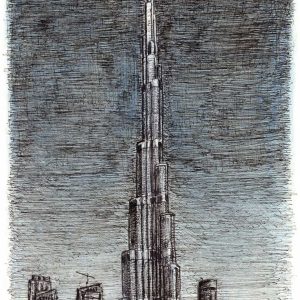 Prints of Burj Khalifa Dubai Drawing