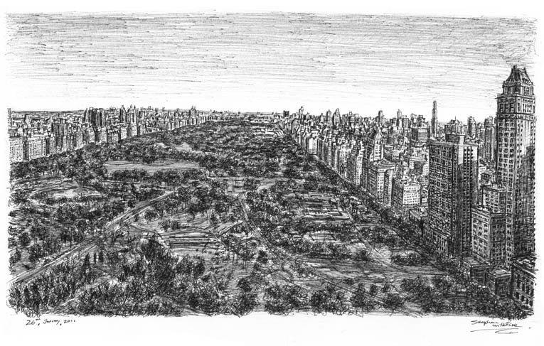 of Central Park 39th floor of Helmsley Park Lane NY