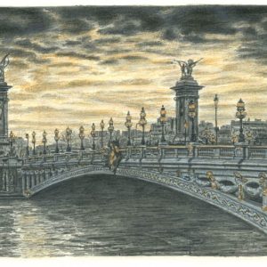 Prints of Pont Alexandre III, Paris Drawing