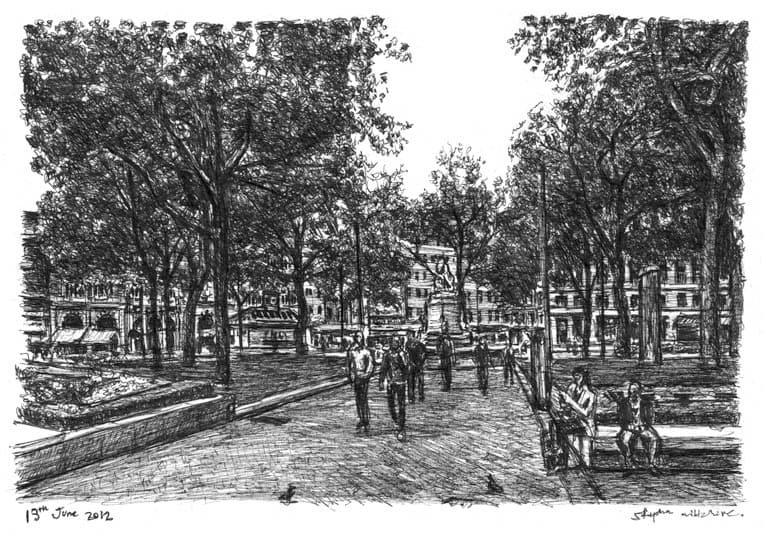 Prints of Leicester Square London Drawing